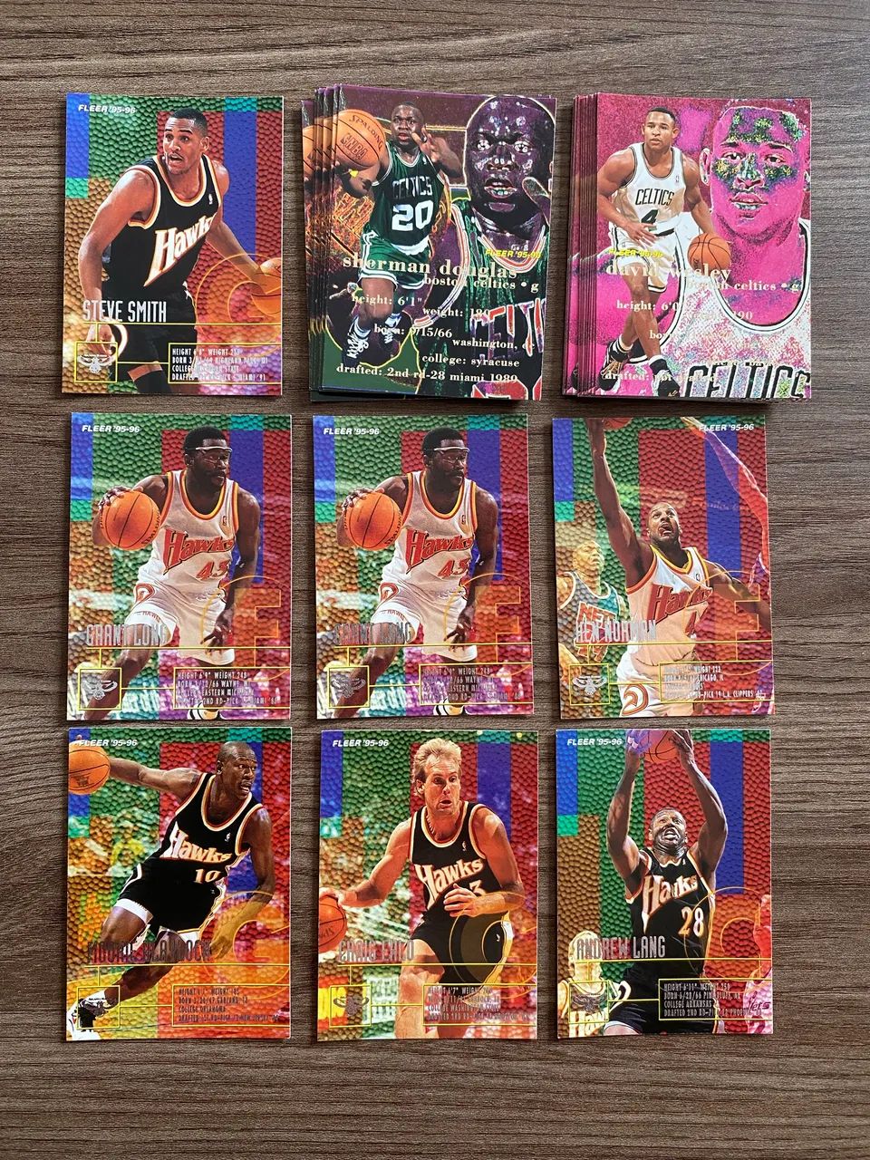 Lote com 45 cards NBA - Fleer - Basquete Temporada 95-96 - Sem repetições - Foto 3