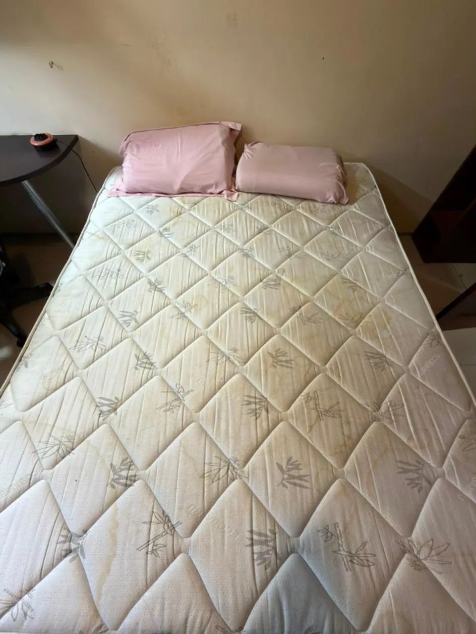Cama Box Casal Completa (Colchão Alto + Base) - Excelente Estado - Foto 4