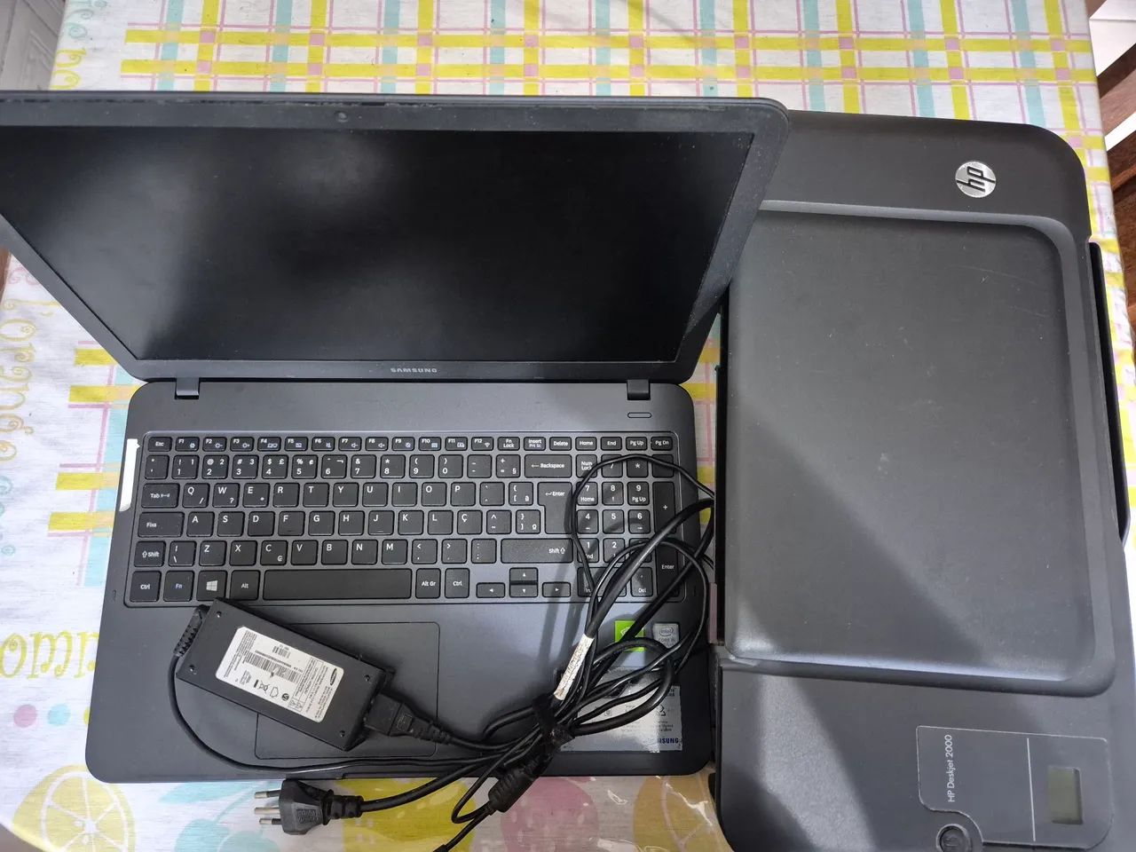 NOTEBOOK SAMSUNG + IMPRESSORA HP