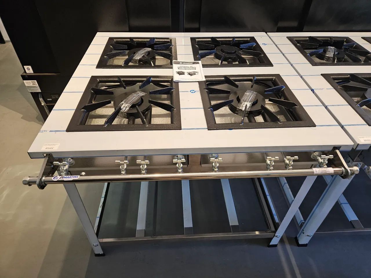 fogão 4 bocas 40x40 inox