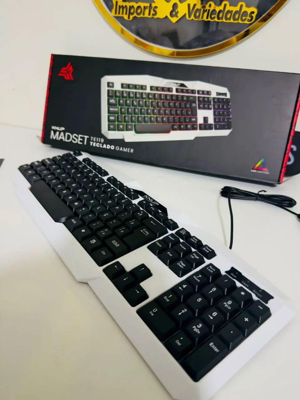 Teclado Gamer branco  - Foto 4