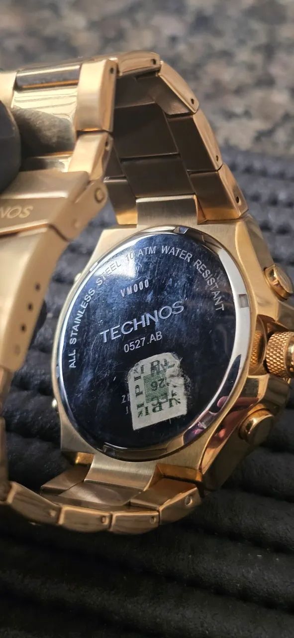 Relógio Technos Anadigi dourado - Foto 5