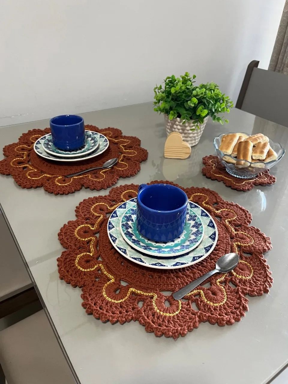 Sousplat de crochê 