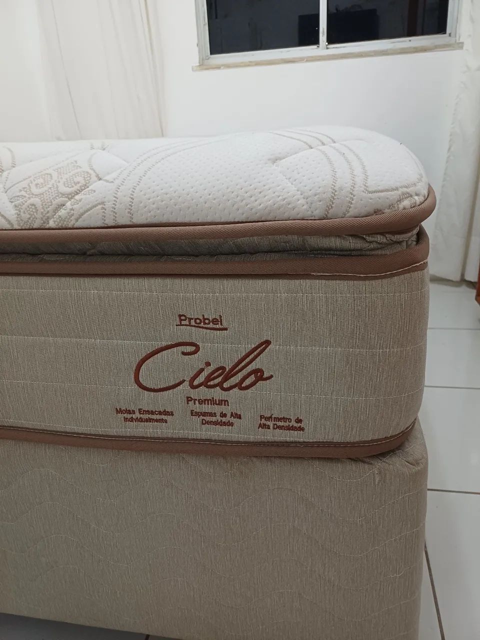 Cama Queen Cielo ,molas ensacadas individual 