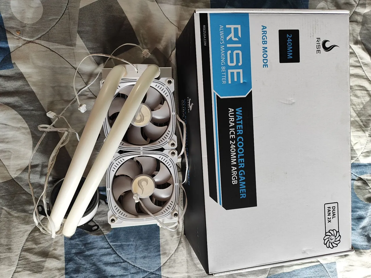 Water Cooler Valkyrie SYN E360, ARGB, 360mm, Branco, E360-VALKYRIE