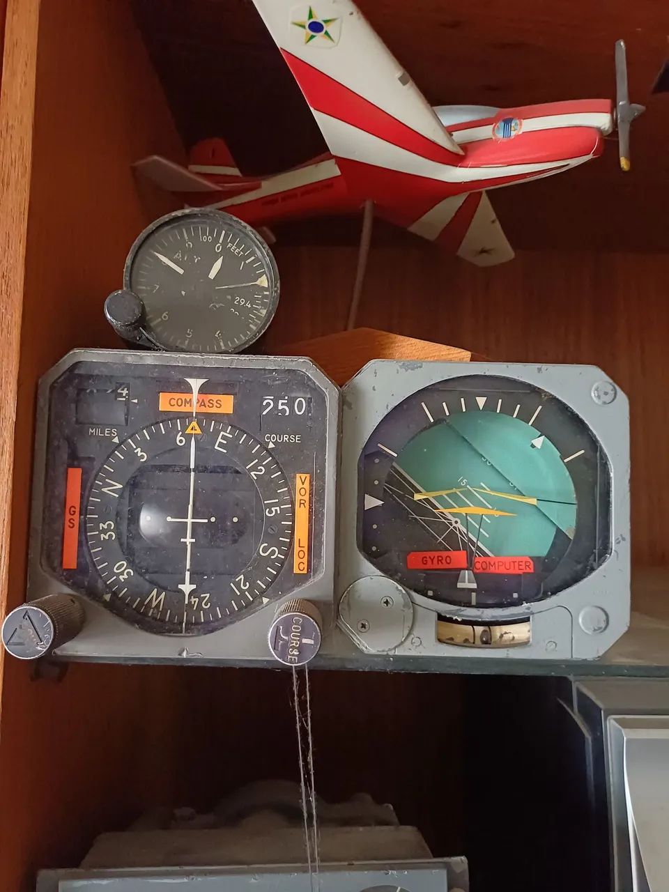 Instrumentos de aviação para decoração