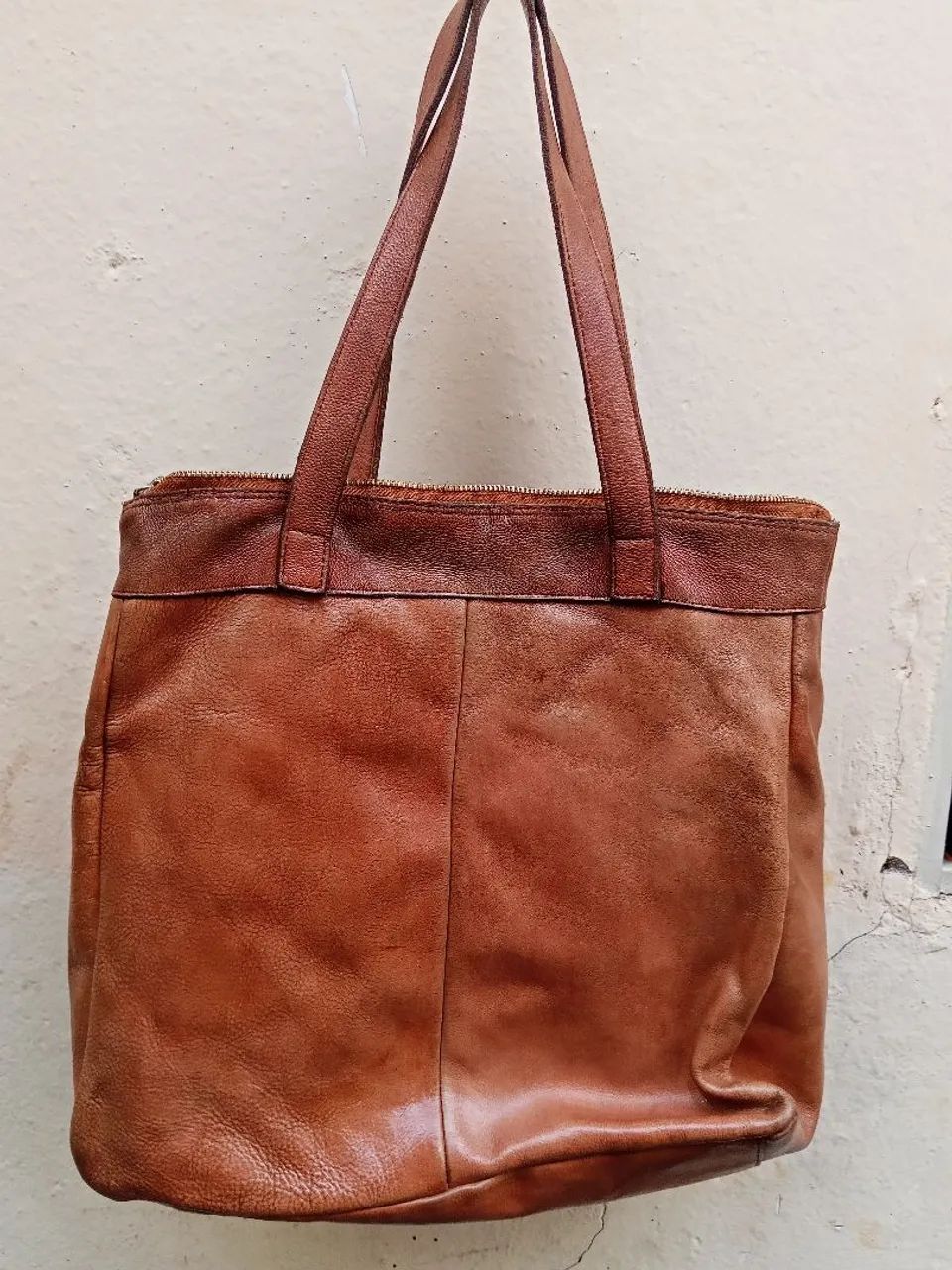 Bolsa de couro legítimo grande  - Foto 3