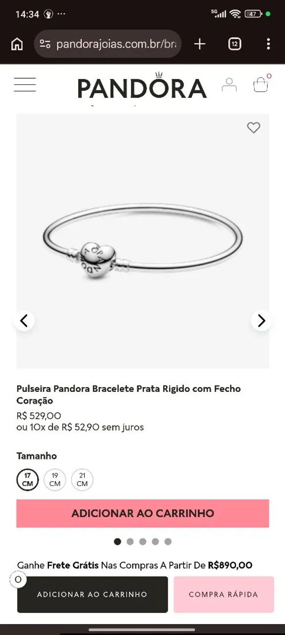 Bracelete pandora - Foto 2