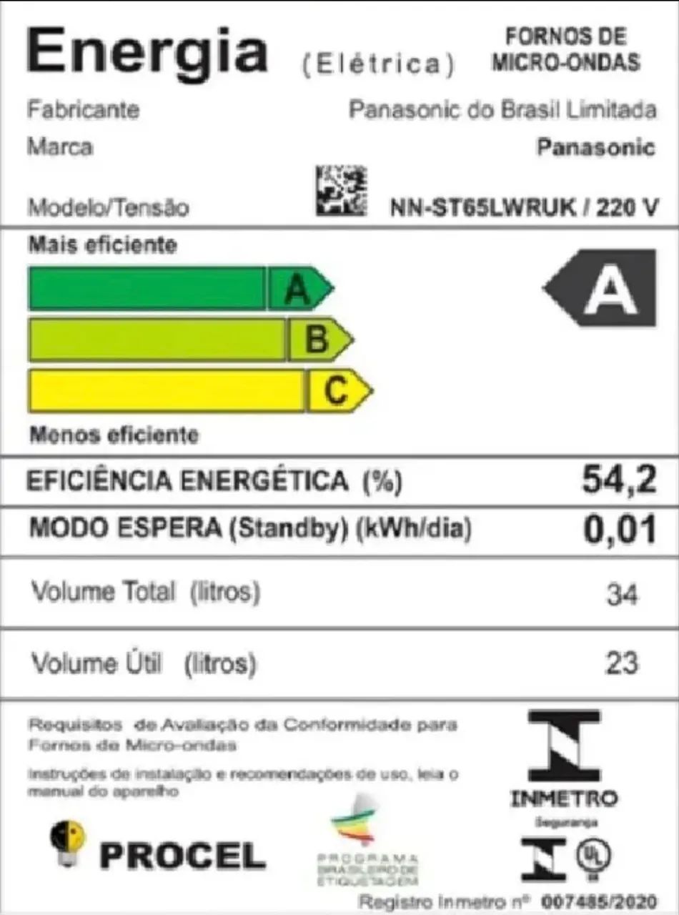 Microondas Panasonic 34L Branco  - Foto 4