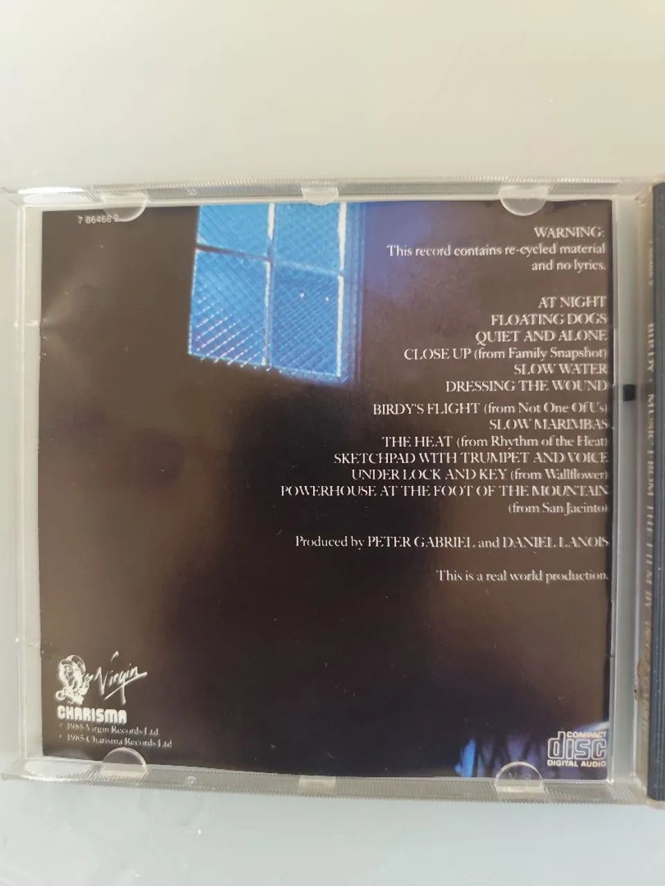CD: Birdy - Peter Gabriel  - Foto 3