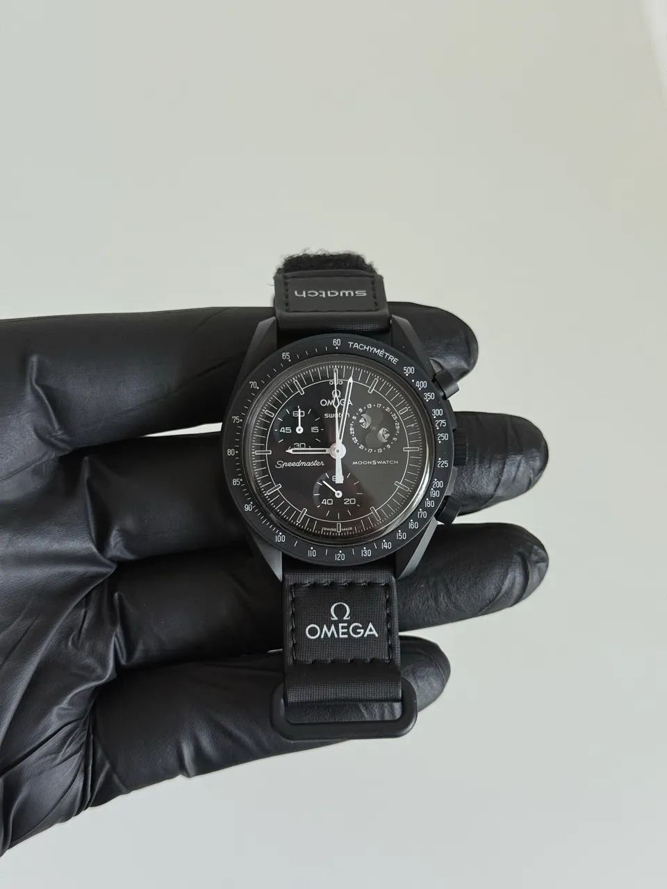 Omega Moonswatch Snoopy Preto - Foto 4