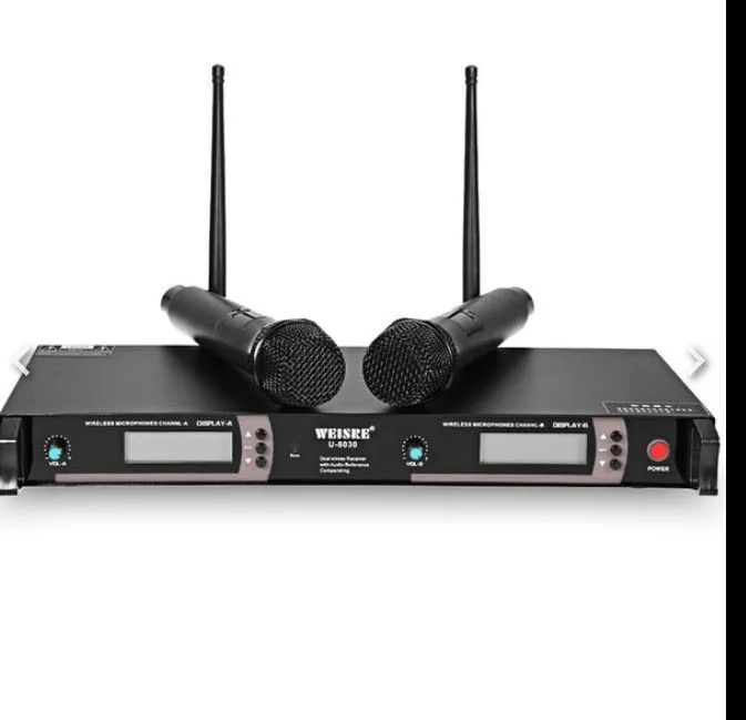 Microfone sem fio duplo excelente para igreja aparelhagem karaokê e pessoas de bom gosto - Foto 3