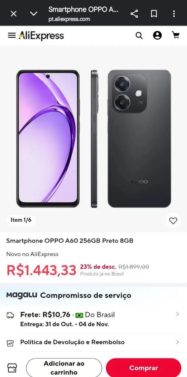 Vendo OPPO A60 android