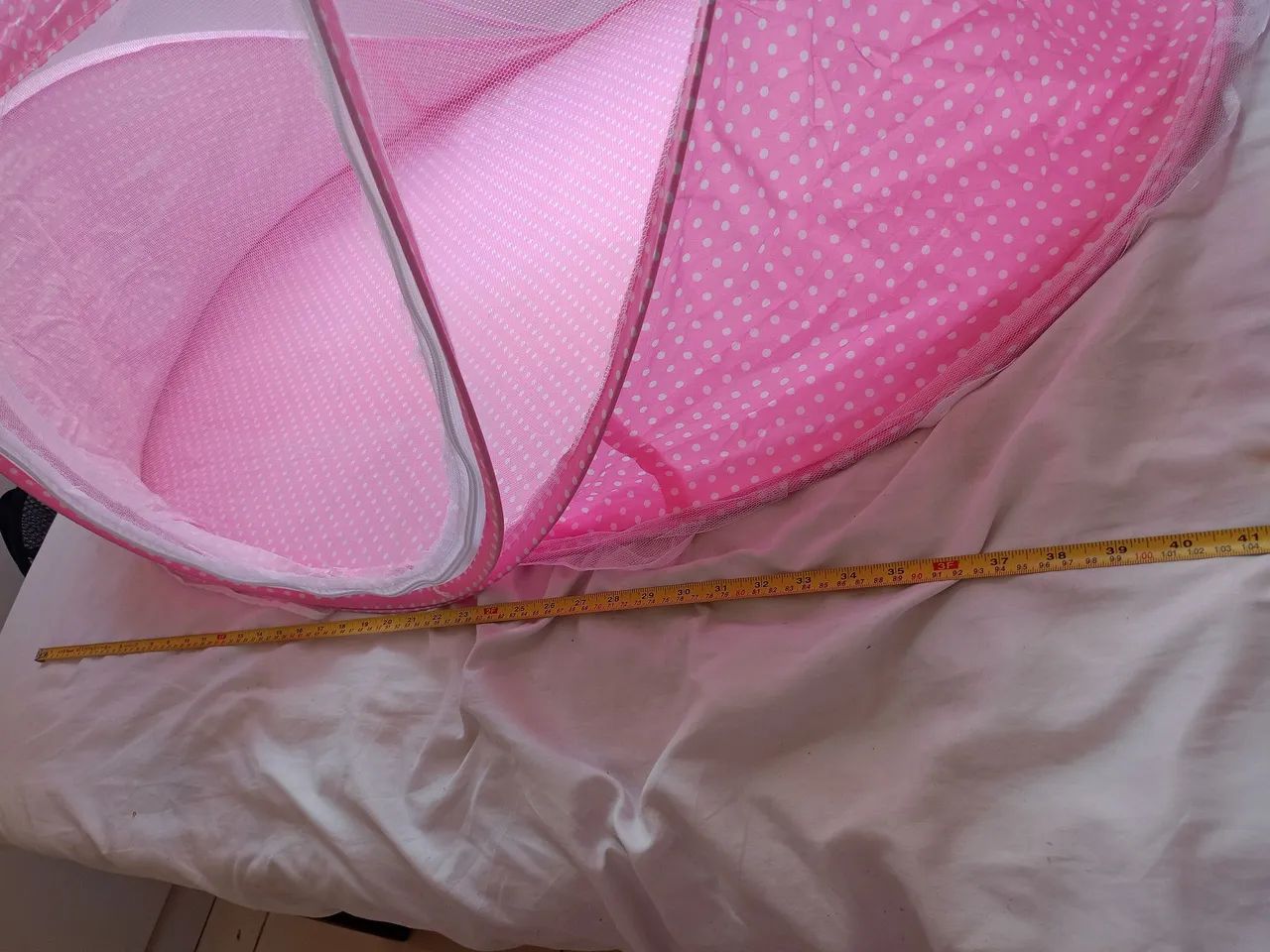 Berço móvel com mosquiteiro menina. - Foto 4