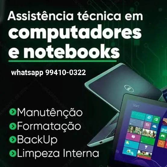 Fazemos manutenção formatação e limpeza 