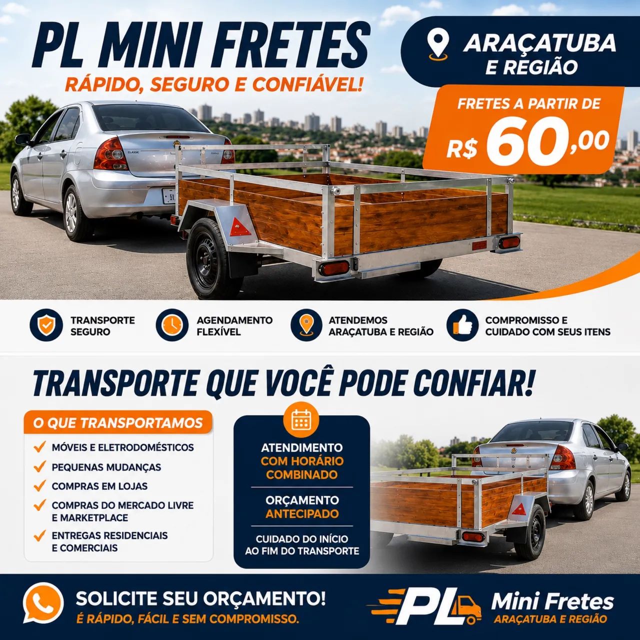 Mini Frete Em Araçatuba Móveis E Pequenas Mudanças - Foto 2
