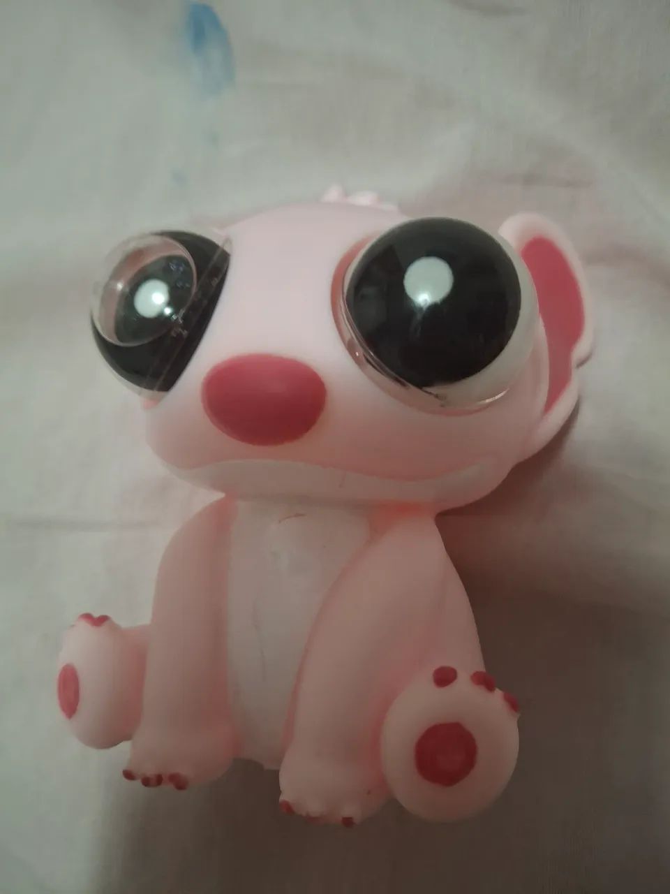 boneco stich emborrachado com 10 cm, olhos que se mexem - Foto 2
