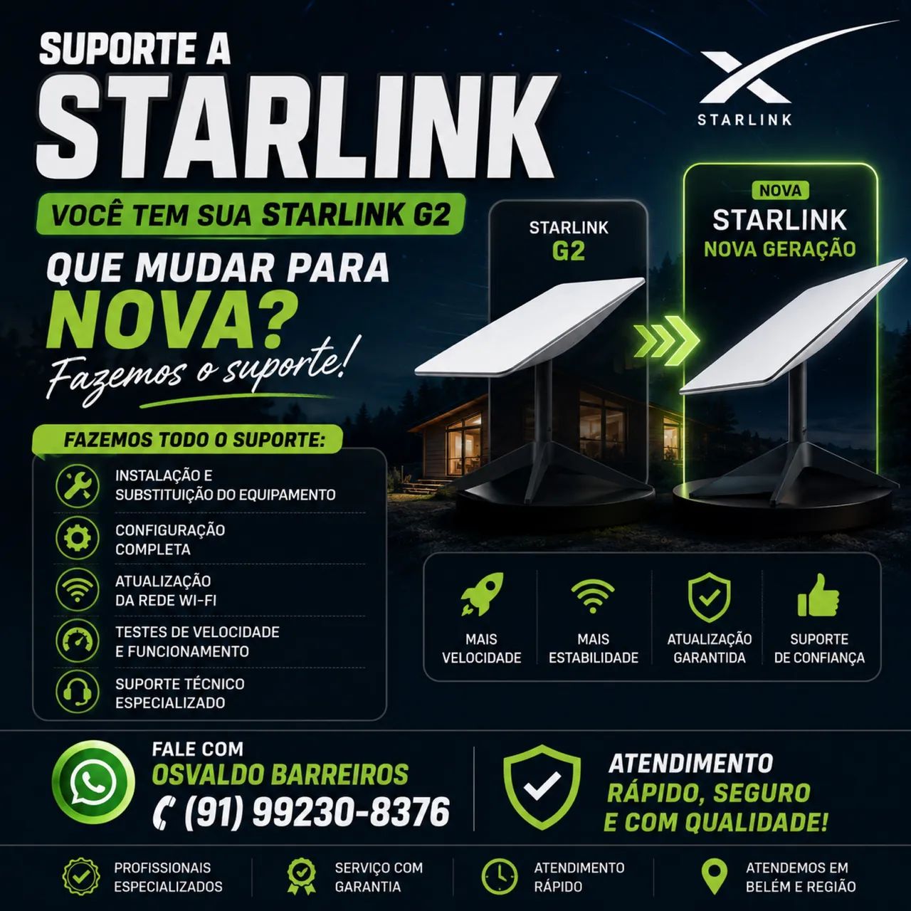 Você tem uma Starlink G2 e deseja migrar para a nova geração?