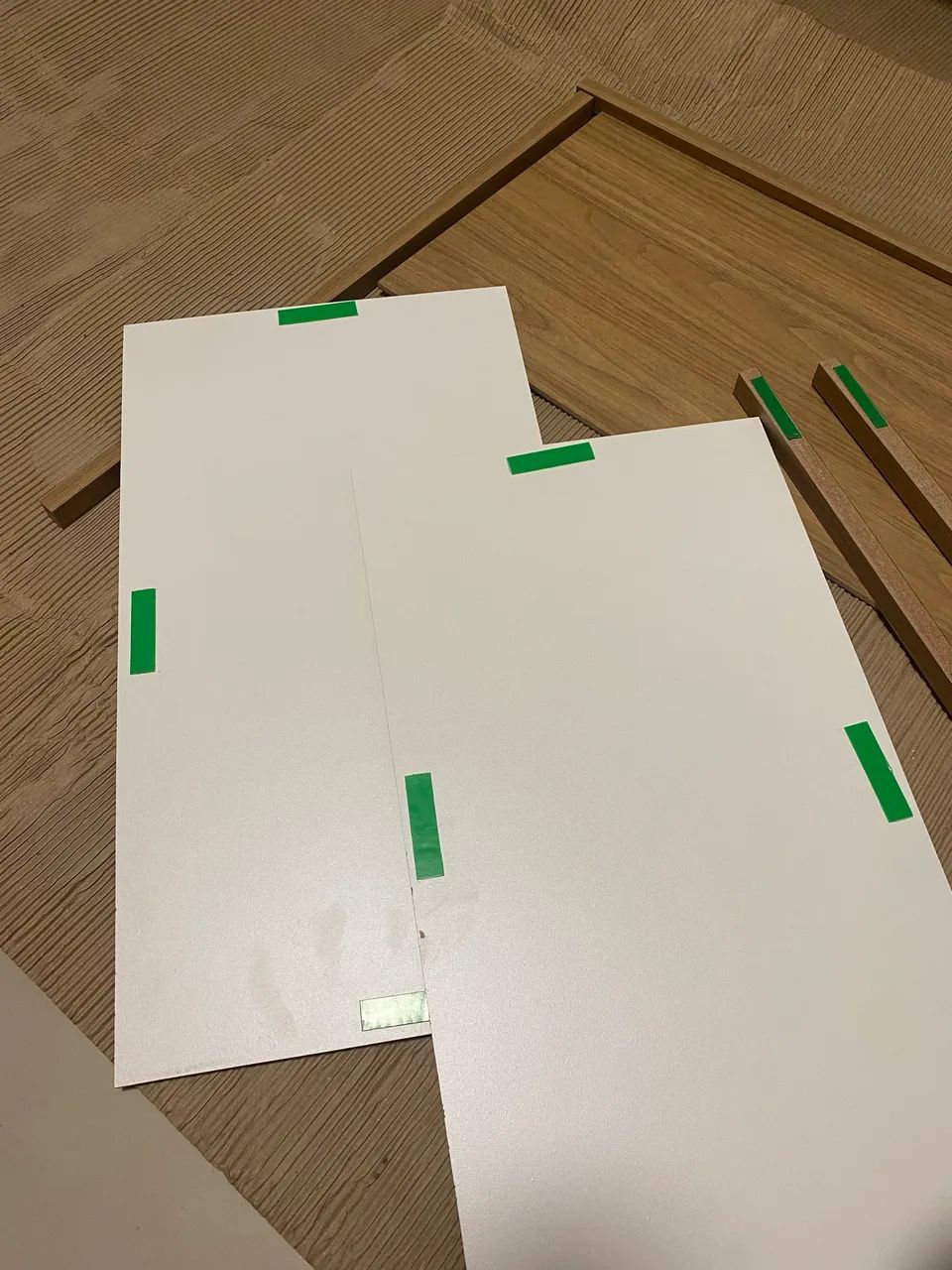 Cabeceira de cama solteiro/casal mdf com fitas adesivas - Foto 3