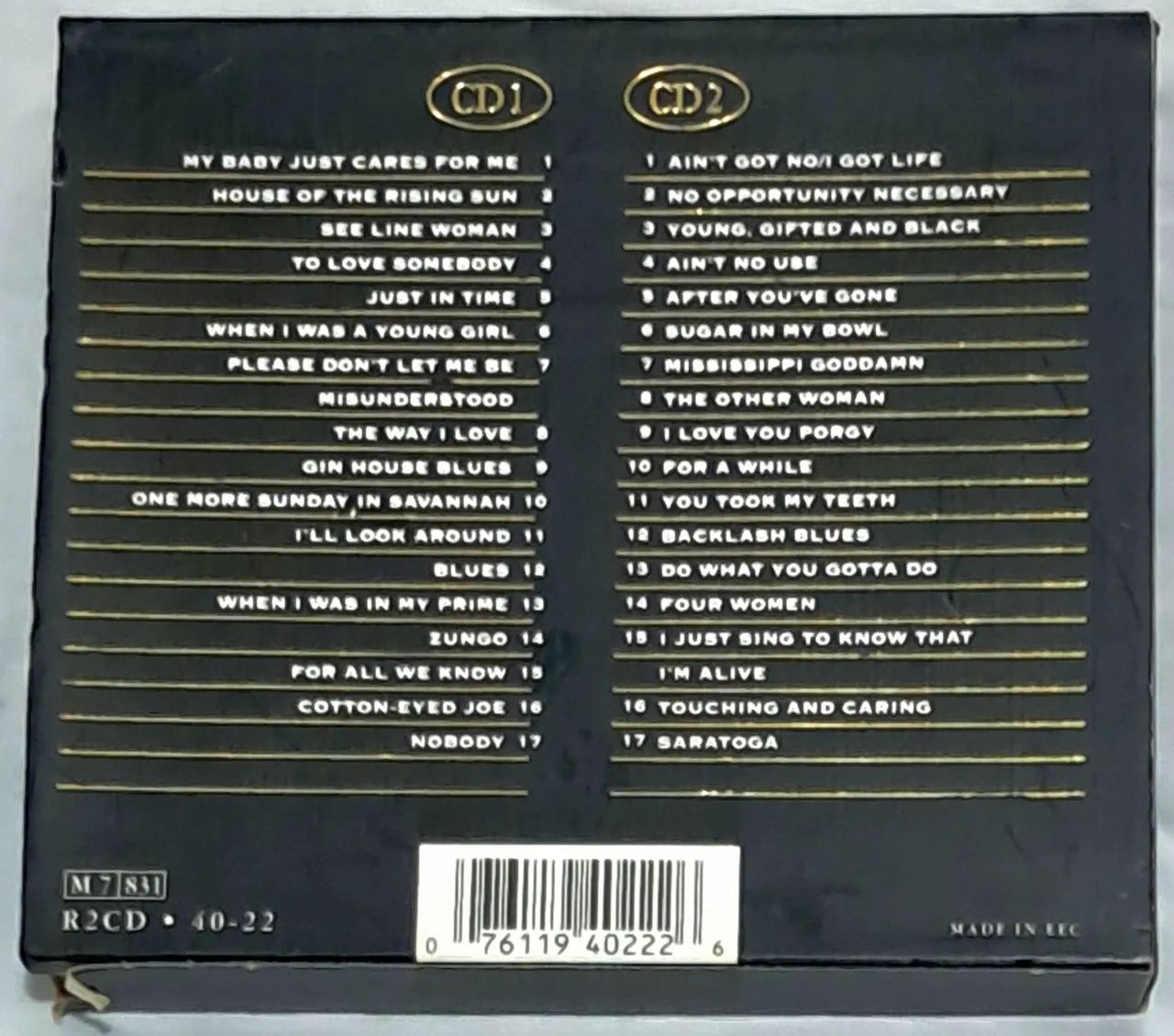 CD Duplo Nina Simone - The Gold Collection: Classic Performances (Importado) - Foto 2