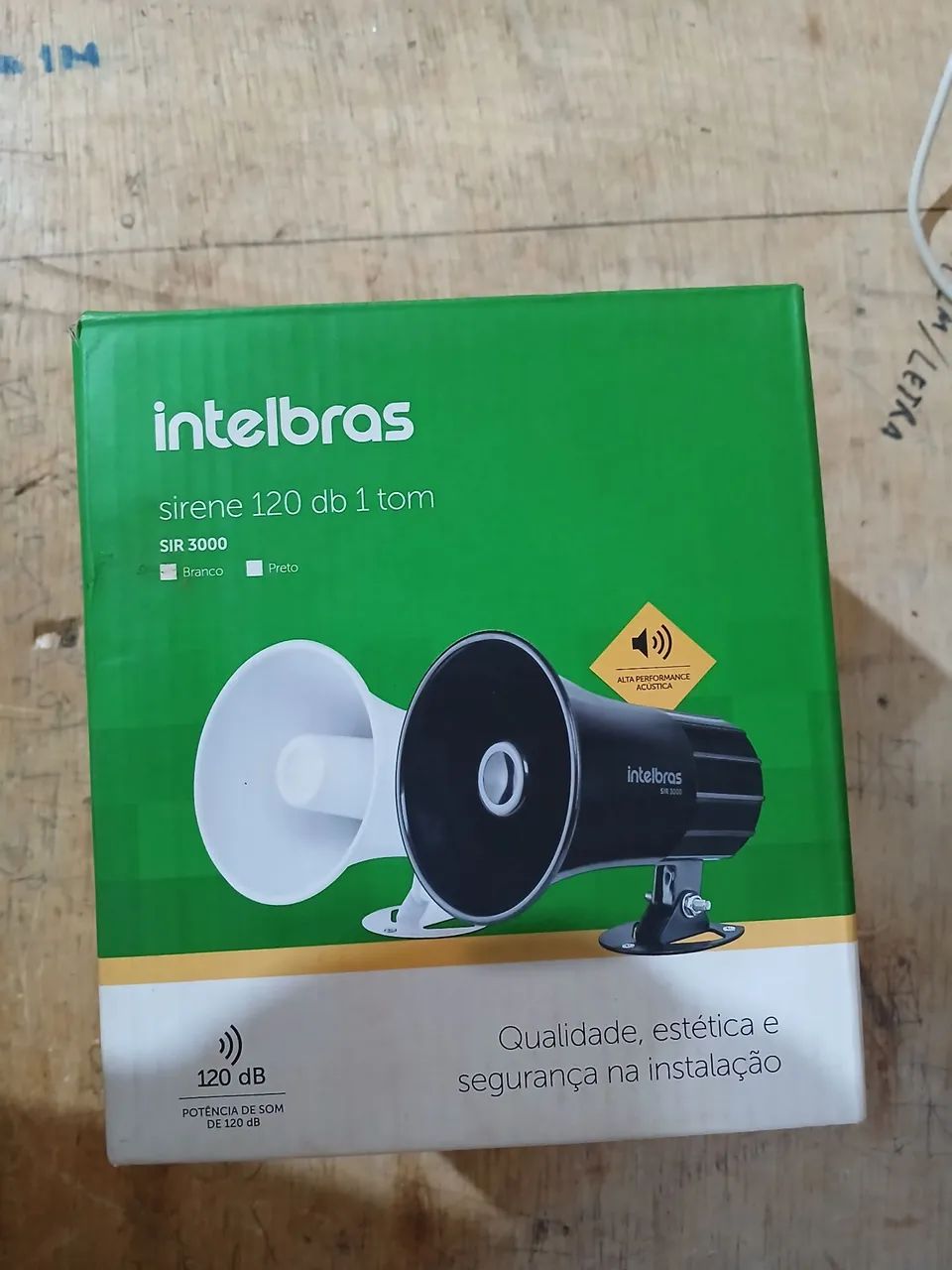 Sirene Intelbras SIR 3000 Cor Preta
