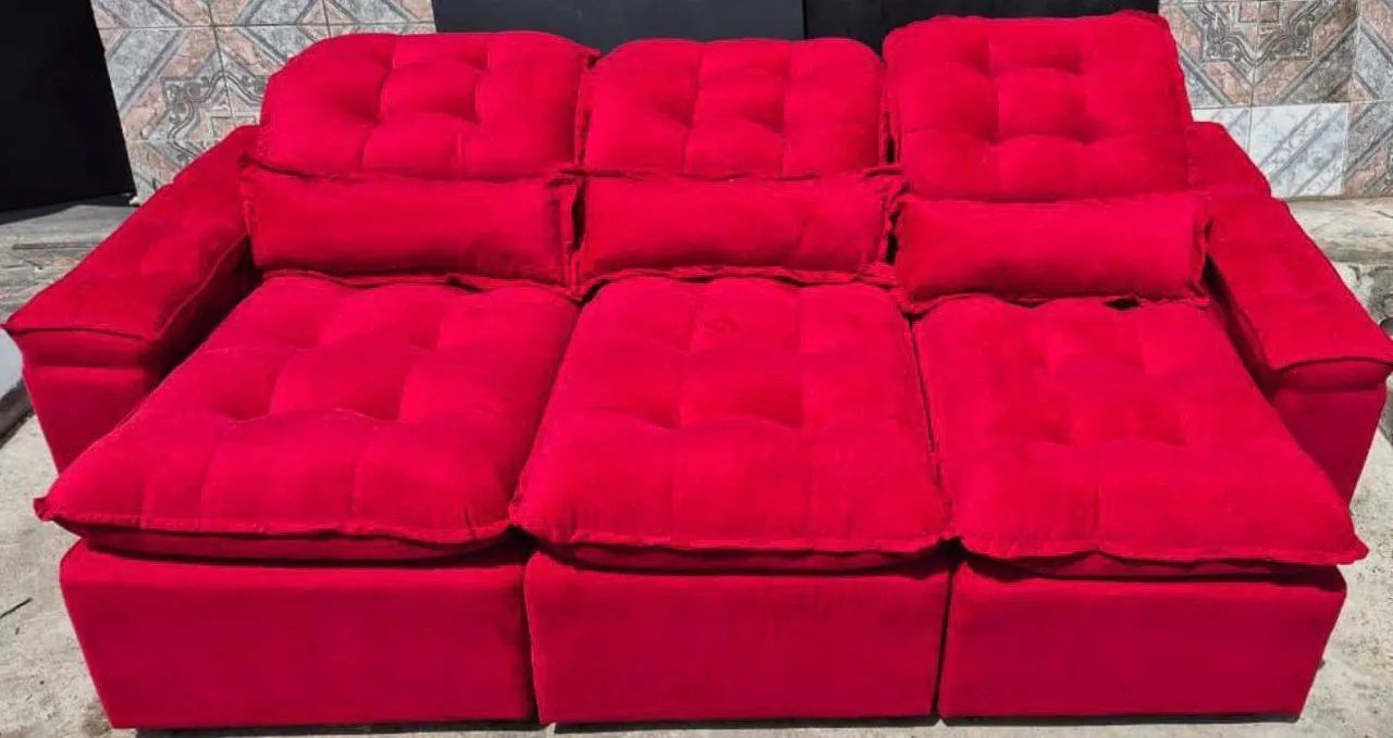 Sofá Retratil Reclinavel de 3 lugares  - Foto 2