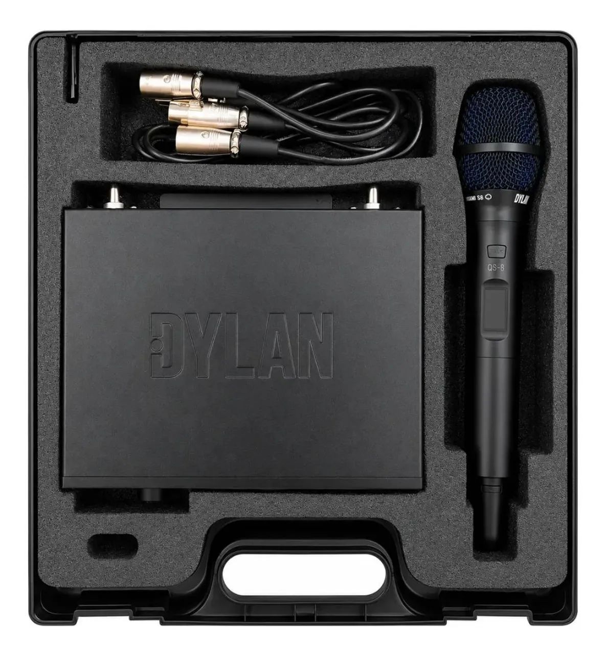 Microfone Sem Fio Dylan QS-8 Talkback Profissional - Microfones e