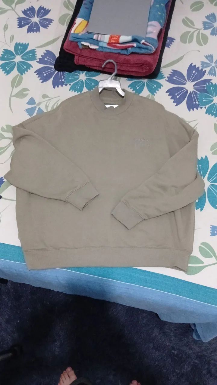 Moletom verde liso