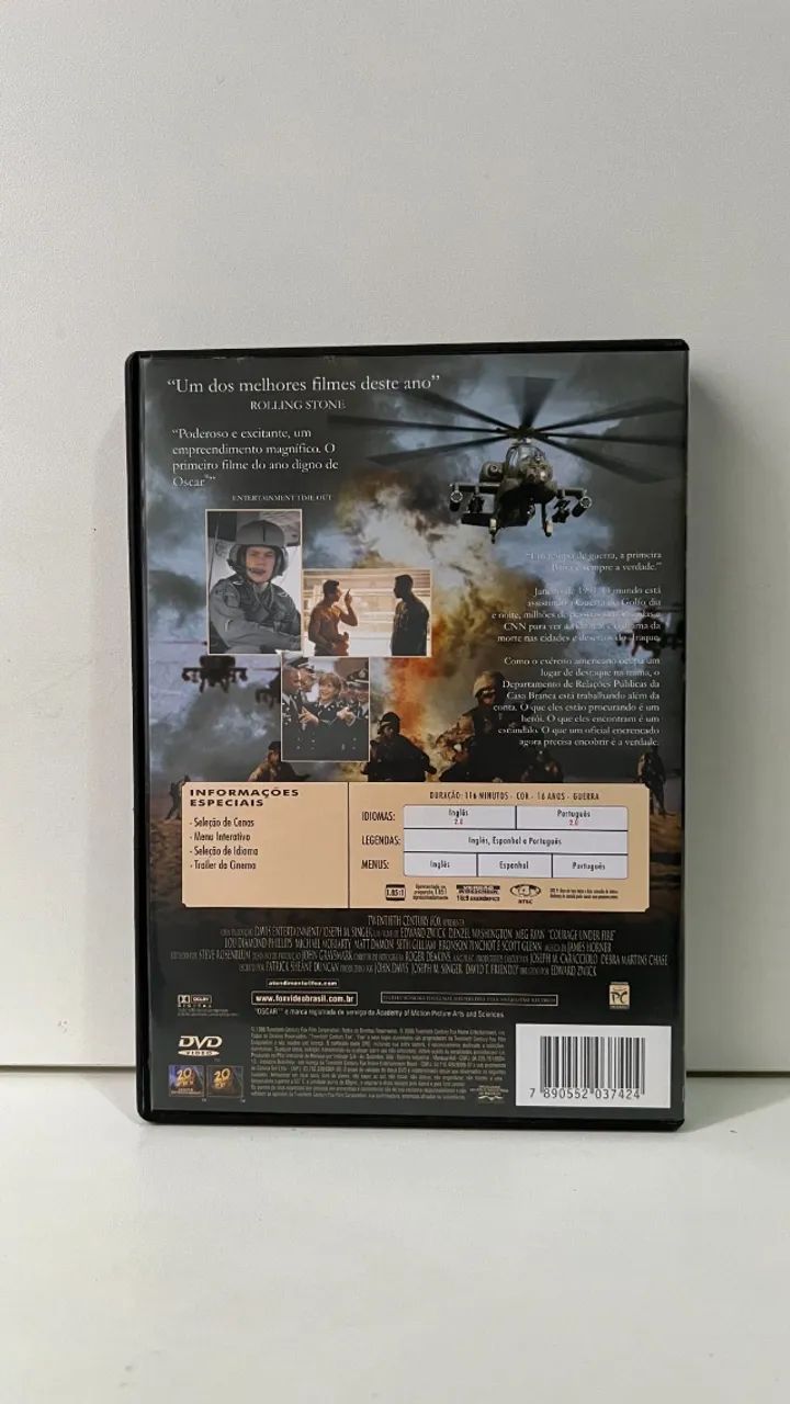 DVD - Coragem Sob Fogo - Foto 3