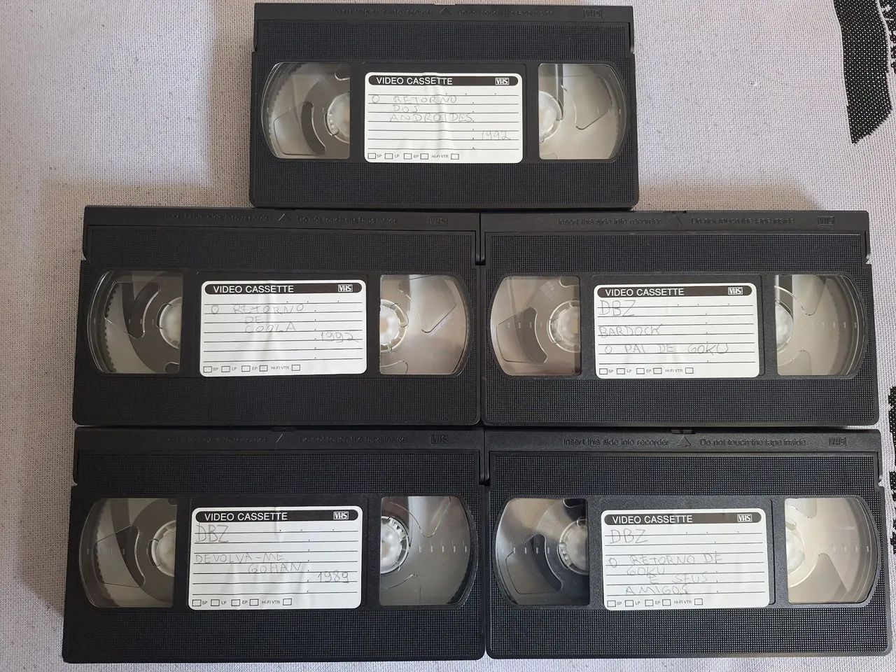 5 fitas vhs Dragon ball z
