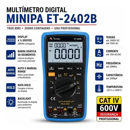 Multímetro Minipa (novo na caixa) - Foto 4