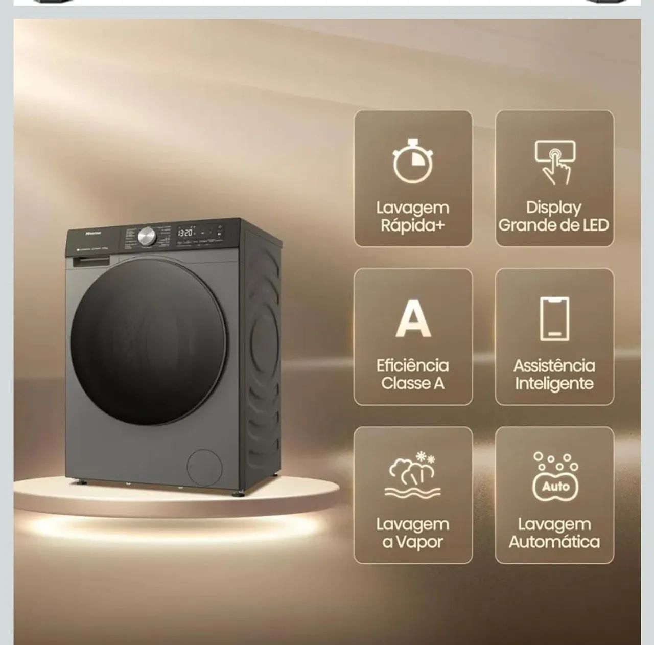 Lava e Seca HISENSE 13kg TITANIUM COM WI-FI  - Foto 3