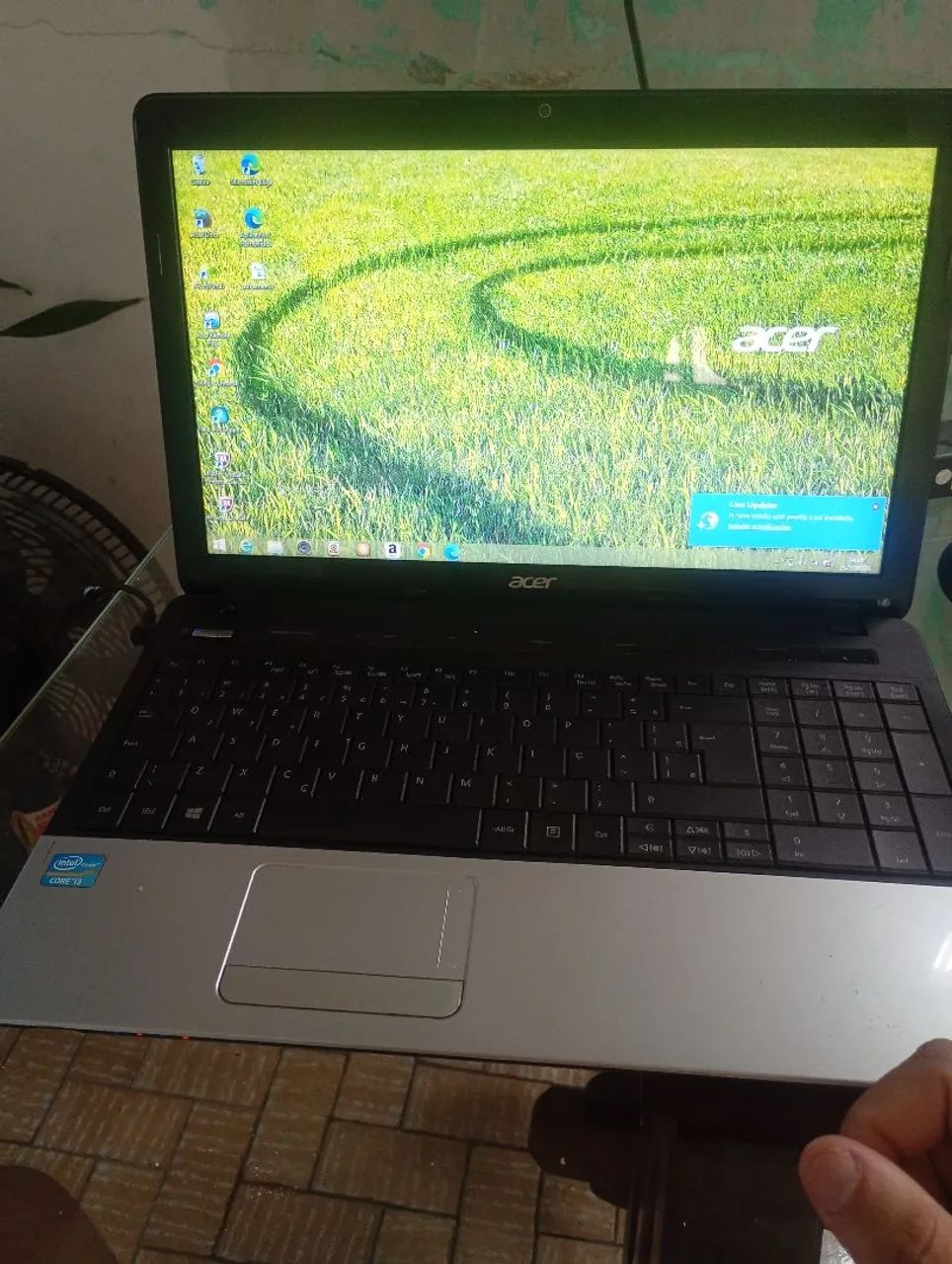 Notebook Acer processador i3, 6gb de memória 