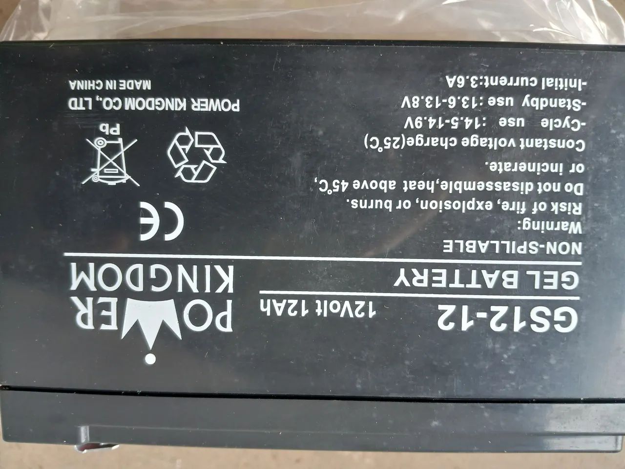 BATERIA SELADA GEL 12V 12AH NOVA - Foto 2
