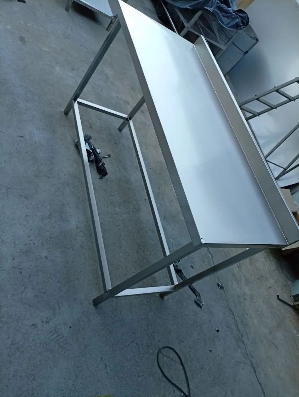 Bancada em Aço Inox 140x60x90cm - Foto 2