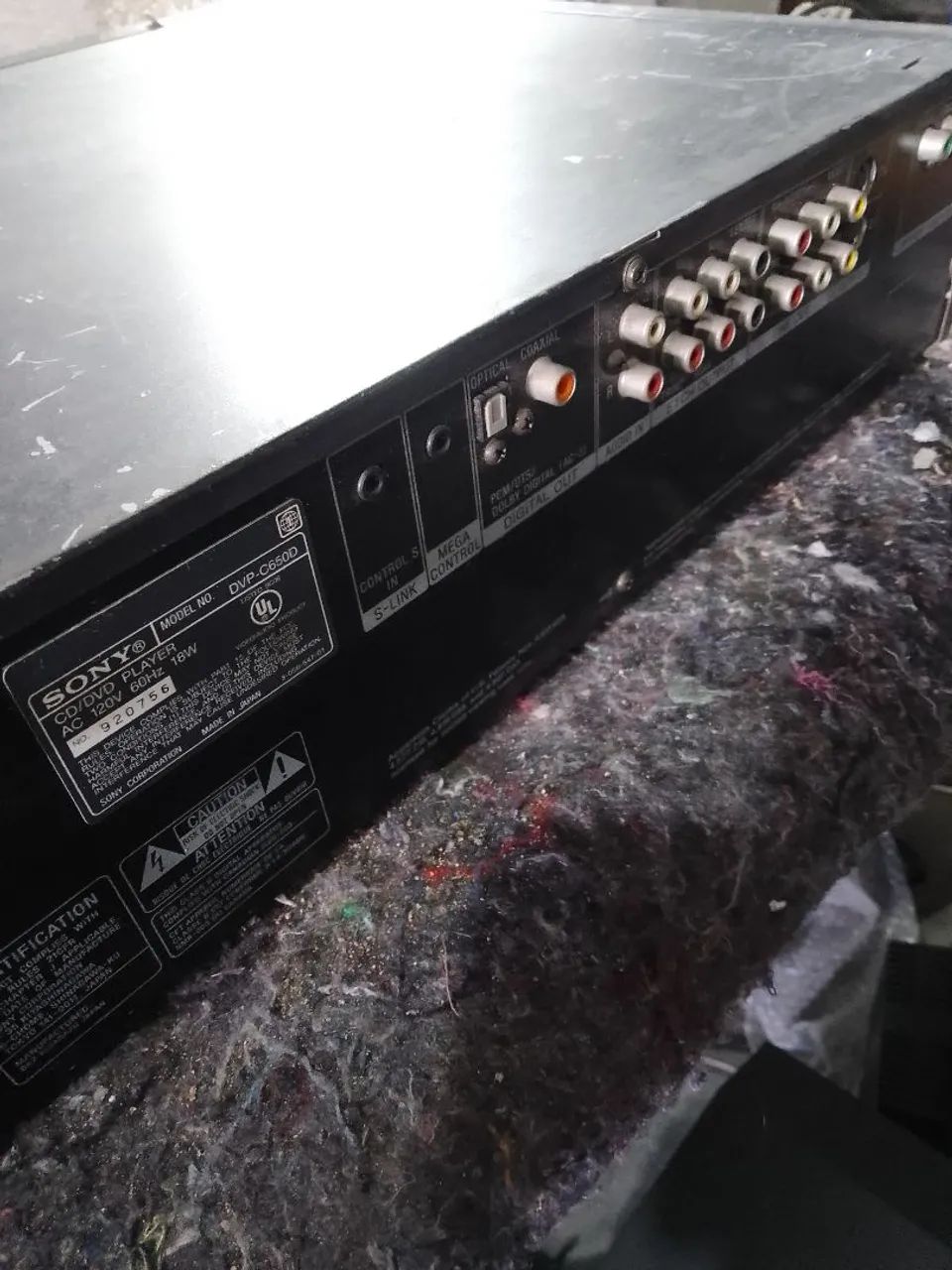 Sony dvd dvp-c650d com defeito - Foto 5