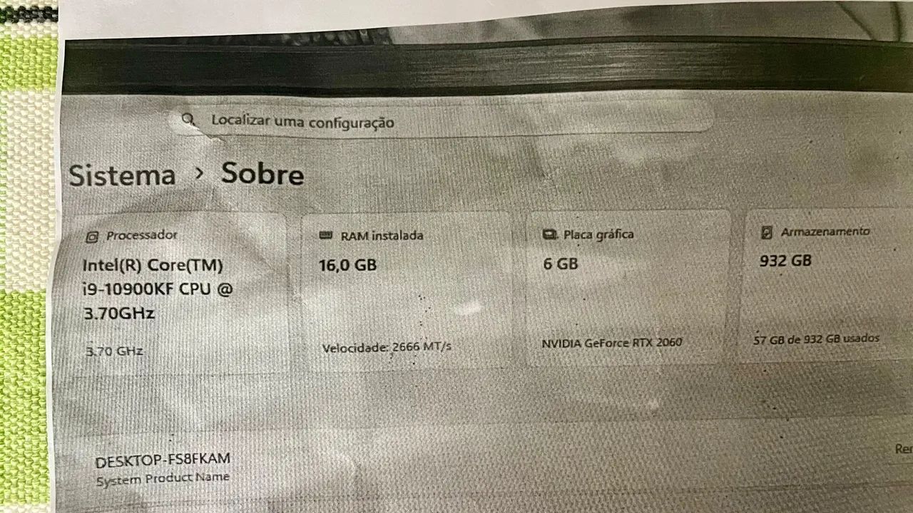 PC GAMER POTENTE - i9 + RTX 2060  - Foto 4
