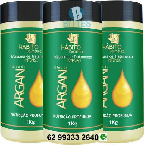 Máscara Rica em Vitamina E e Ômega 6 e 9 Nutrição Profunda Hábito Cosméticos Proteção de s