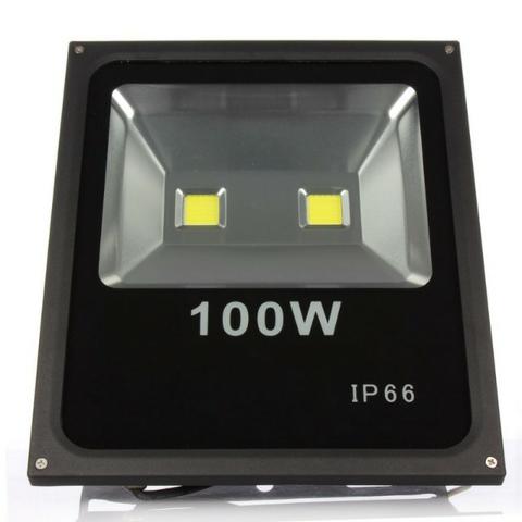 Refletor Led 100w Branco Frio Bivolt Prova D'água Vantagem Esse Aceita Manutenção  - Foto 3