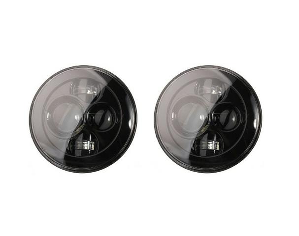 Par Farol Led 7 Para H4 Com Plug H13 Troller