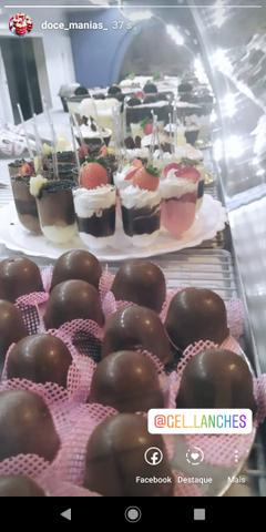 Doces trufas bolos bolo no pote - Foto 2