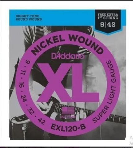 Exl120-b Pl009 Daddario Encordoamento Guitarra 009 42 Cordas