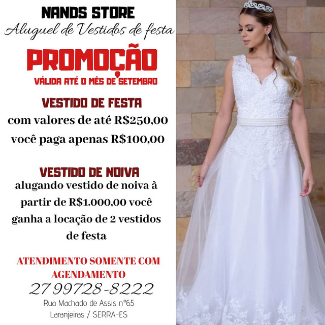 aluguel de roupas laranjeiras