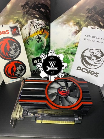 Placa de Vídeo Geforce GT 740 4GB DDR5 Pcyes Single Fan 128 Bits Saída  Hdmi, Dvi, Vga