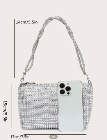 chanel strass bolsa