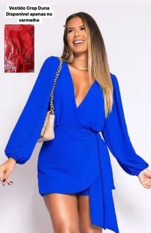 Macacão Crep Duna vermelho - Foto 2