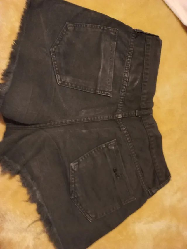 Short jeans preto 38