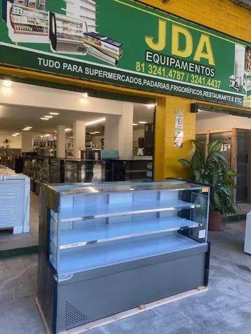 Balcão refrigerado para frios e laticínios - 2 placa frias - led interno 