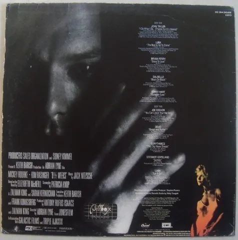 Lp 9 1/2 Semanas De Amor 1986, Vinil Trilha Sonora Do Filme - Foto 2
