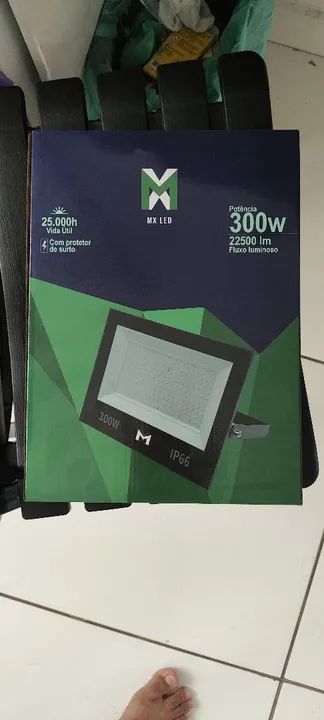 Projetores LED 300W IP66 - Iluminação Potente e Eficiente